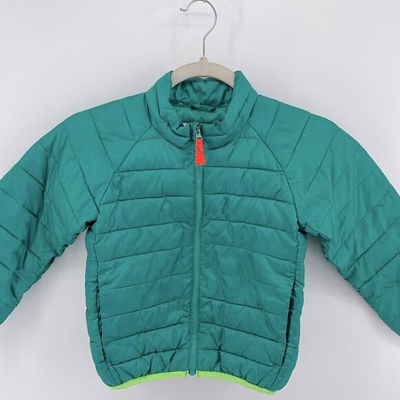 J. Crew CREWCUTS Mock neck puffer full zip winter cold weather jacket sz 4/5 - Picture 1 of 9